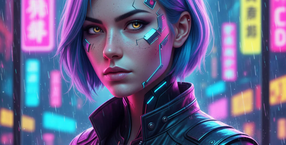 Cyberpunk Siren or Neon Street Runner